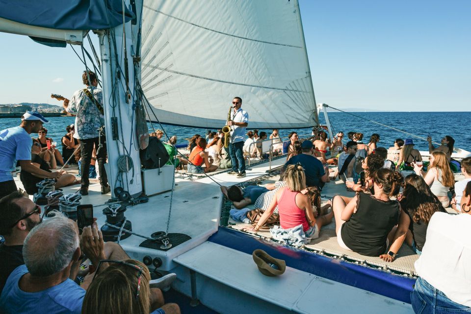 Barcelona: Sunset Catamaran Cruise With Live Music - Sail Along the Barcelona Coast