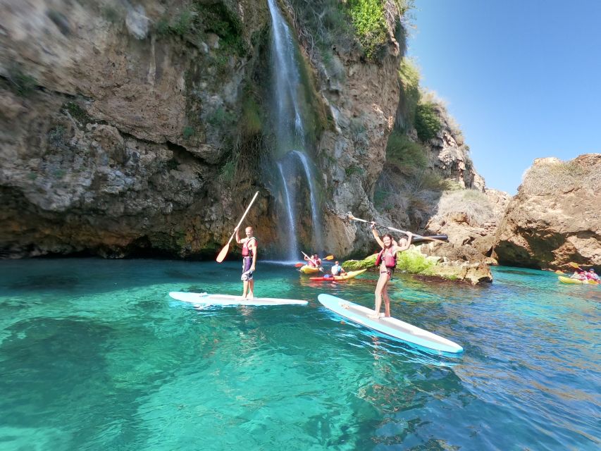 From Nerja: Guided Paddle Surf Cliffs and Maro Waterfall - Exploring the Cliffs and Waterfall