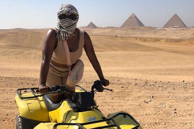 Giza Pyramids, Sphinx, ATV Bike, Lunch,Camel Ride, Dinner Cruise& Shopping Tour - What to Expect on the Day