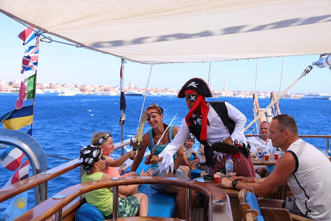 Hurghada Pirates Sailing Boat to Orange Bay & Buffet Lunch - Sailing Experience