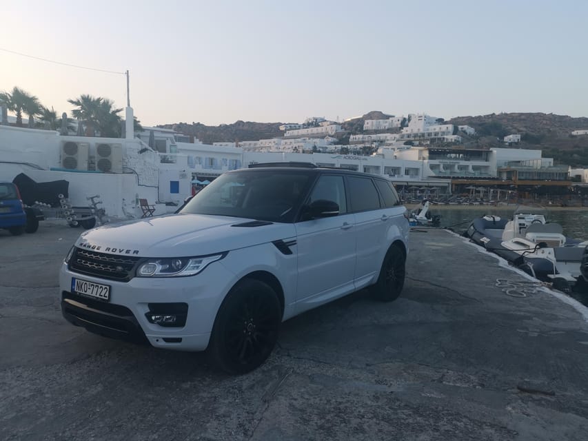 Mykonos Private Arrival/Departure Transfer With Range Rover - Peak Season Demand