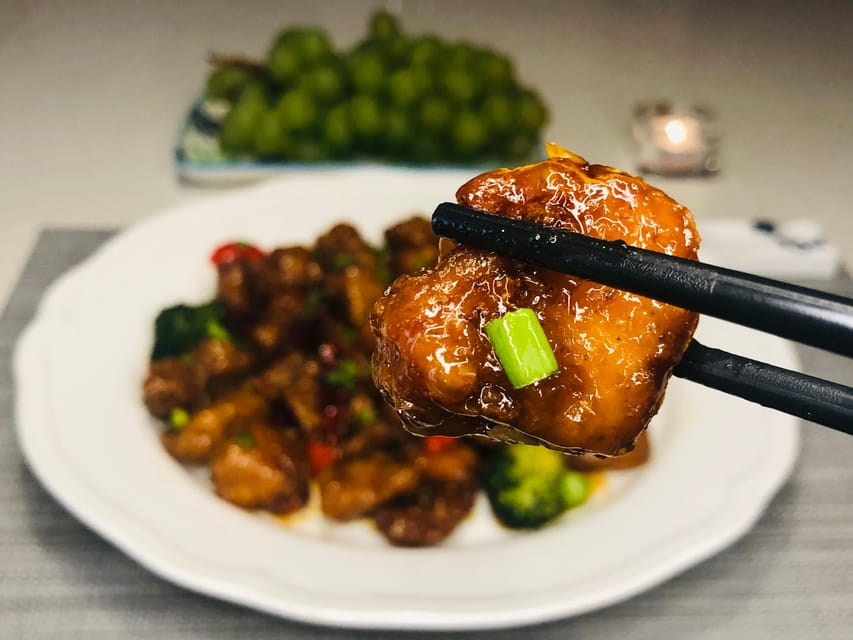 Online Cooking Class Orange Chicken by Chef Sunflower Li - Private Group Option