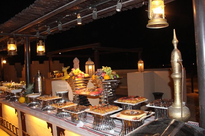 Premium Desert Safari, Live BBQ Dinner, Sandboarding & Camel Ride (Private Car) - Culinary Delights at Dinner