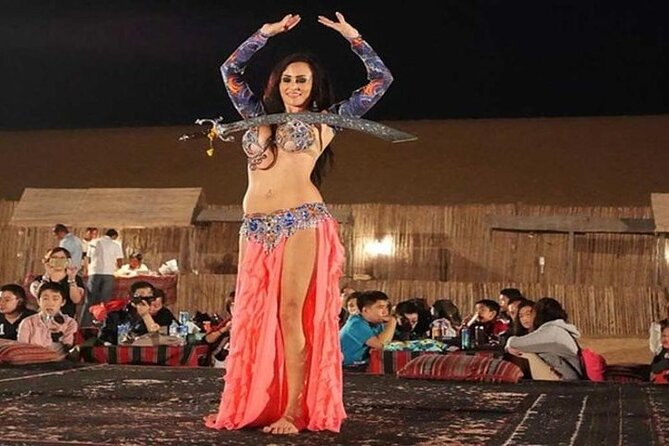 Premium Desert Safari With BBQ Dinner & Belly Dance - Exploration of Camel Riding and Sand Boarding