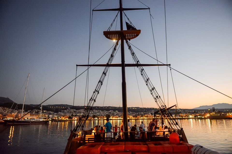 Rethymno: Sunset Cruise on a Wooden Pirate Boat - What to Expect