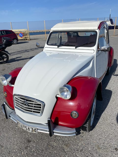 Ride With a Citroen 2CV Dolly 1989 Red-White for 12 Hours - Frequently Asked Questions