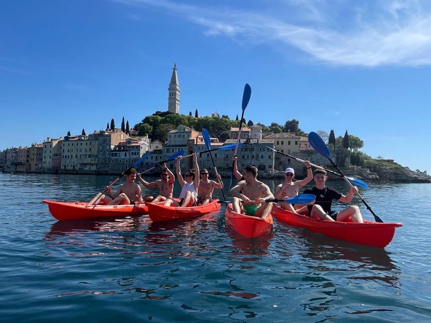 Rovinj: BUBA-KAYAK Tours, Snorkeling, Cliff Jupming&Drinks - Tour Duration and Activities