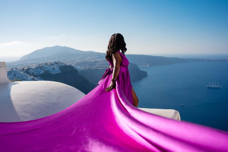 Santorini Flying Dress Photoshoot - Inclusions and Services