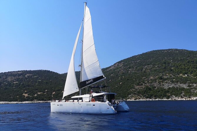 Santorini Small-Group Half-Day Catamaran Tour With Food - Indulge in Greek Barbecue and Drinks