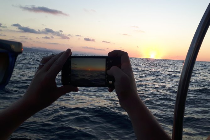 SUNSET on a YACHT in San Sebastian - Swimming and Snorkeling