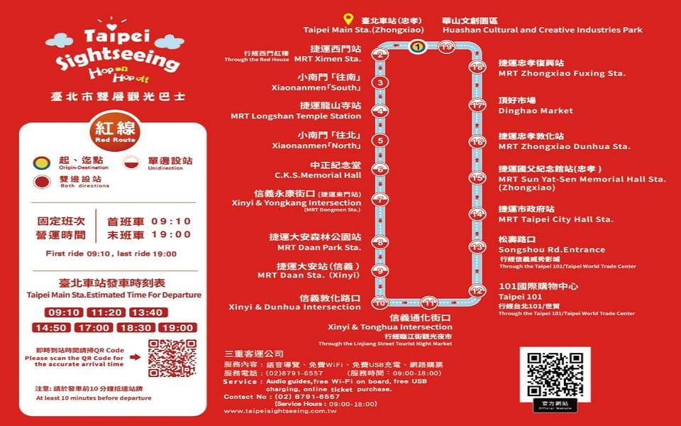 Taipei: Hop-On Hop-Off Sightseeing Bus With Audio Guide - National Palace Museum Visit