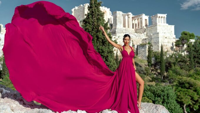Athens: Flying Dress © Photoshoot Happy Birthday Package - Makeup and Hairstyling