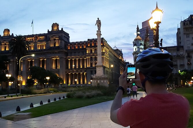 Experience the Night of Buenos Aires With E-Bike - Admiring San Martin