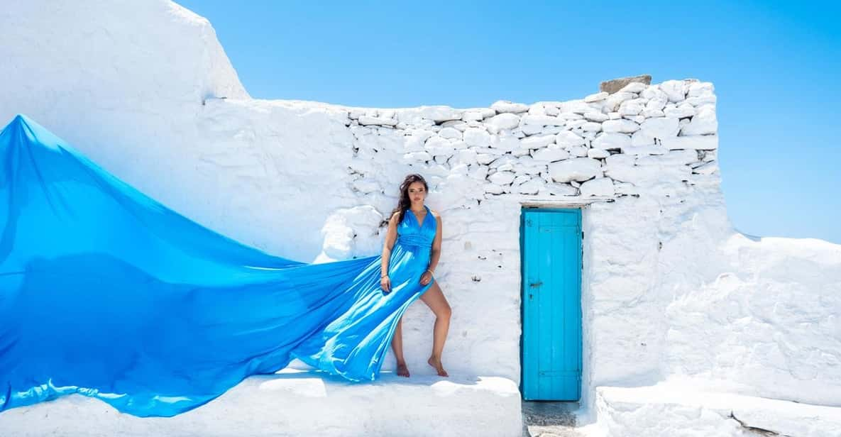 Flying Dress Photoshooting Mykonos - Photographer Expertise