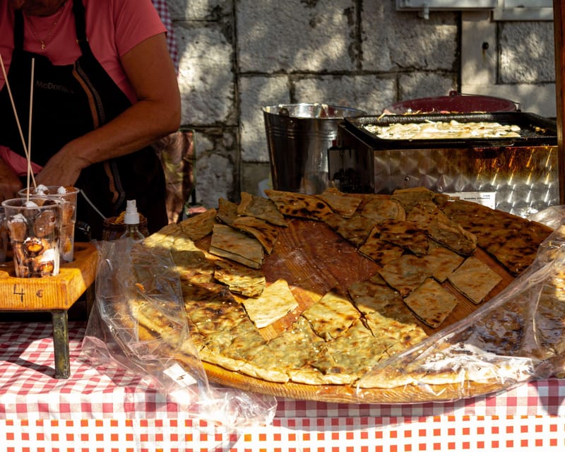 From Makarska: Local Market Zadvarje & Waterfall Gubavica Tour - Blue Lake