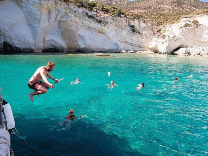 Milos: Full-Day Premium Catamaran Cruise Kleftiko & Polyegos - What to Expect