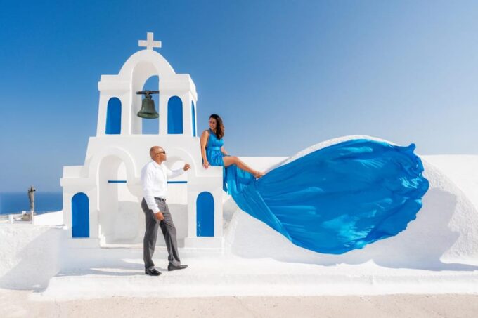 Oia: Santorini Photoshoot With Flying Dress Rental Option - Booking and Cancellation