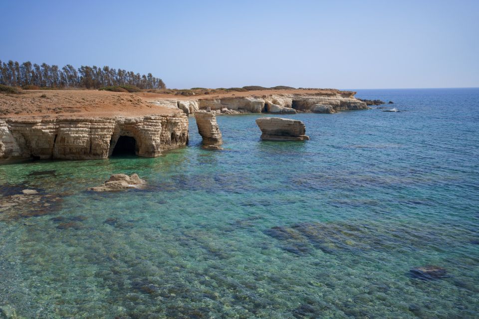 Paphos/Akamas: Blue Lagoon Bus & Boat Tour With Water Slide - Boat Trip to Blue Lagoon