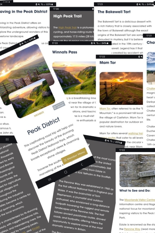 Peak District (Yorkshire): Interactive Road Trip Guidebook - Travel Logistics and Tips