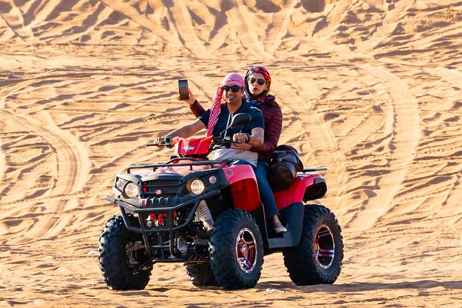 Private Desert Safari, 4 Alcoholic Drinks Ayala Show, BBQ Live - Thrilling Quad Bike and Dune Buggy Options