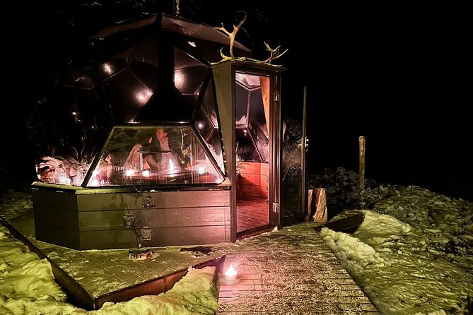 PRIVATE Glass Igloo Dinner Under Northern Lights - Rescheduling for Aurora Viewing