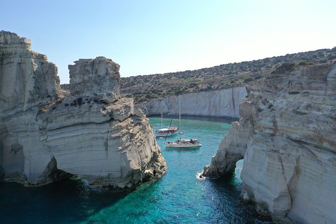 Private Milos Tour Pirates' Hideout- Luxury Boat Rental - Getting to Milos