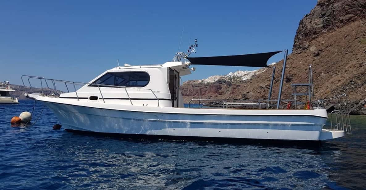 Santorini: Private Motorboat Cruise and Volcano Hike - Booking and Cancellation