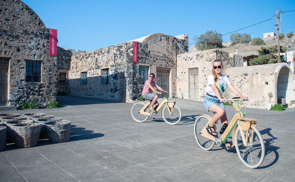 Santorinis Private 2-hour Wooden E-bike Tour - Scenic Countryside Ride