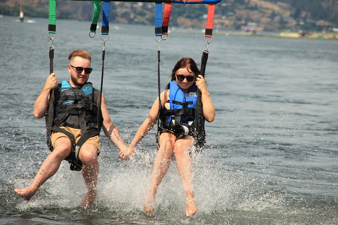 Triple Parasailing Experience in Kelowna - Family-Friendly and Suitable for All
