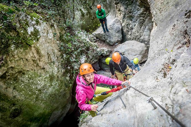Via Ferrata Rio Sallagoni - Reaching the Castle of Drena