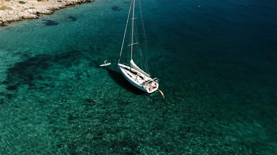 Agios Nikolaos: Golden Hour Sailboat Tour With Wine & Snacks - Relaxation at Kolokitha Bay