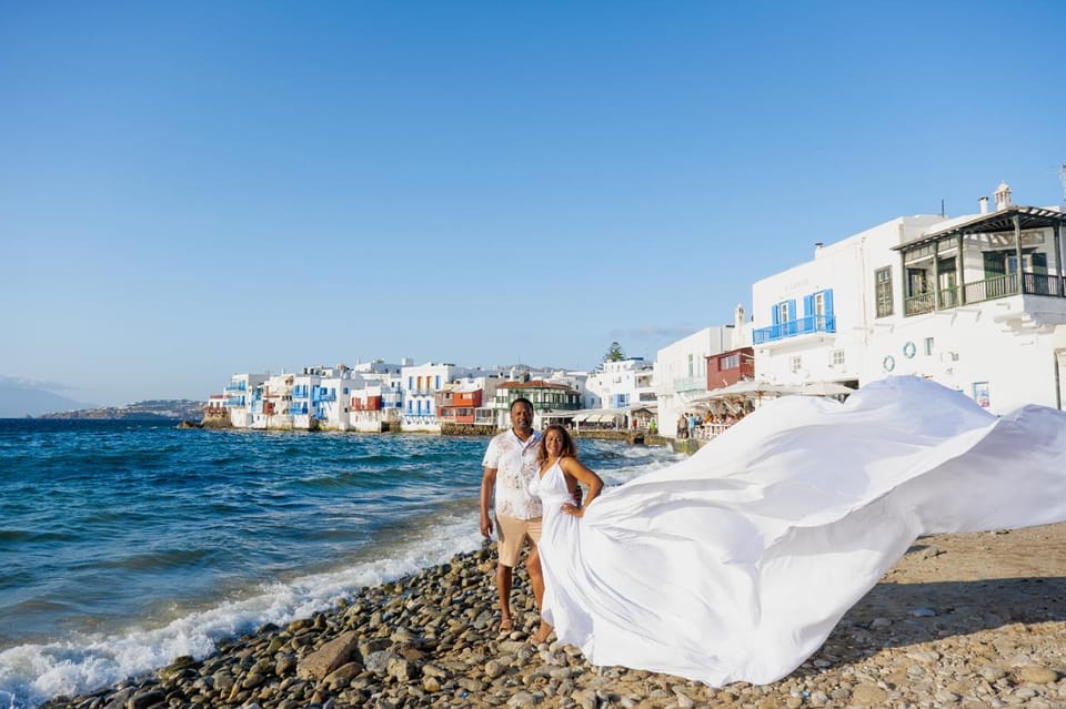 Flying Dress Photoshooting Mykonos - Logistics and Safety