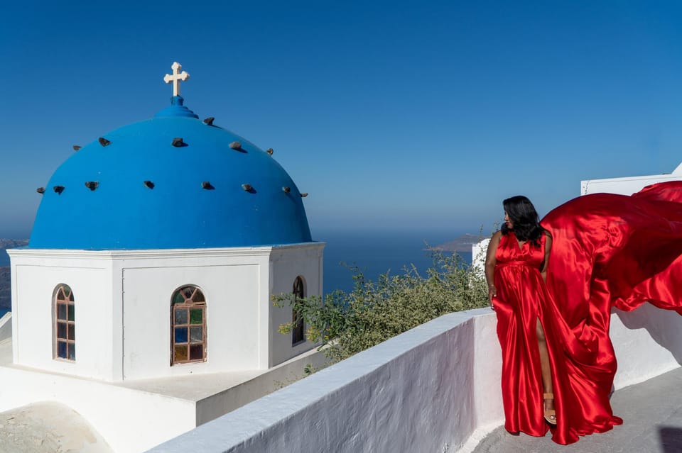 FLYING DRESS SANTORINI - Capturing Unforgettable Memories