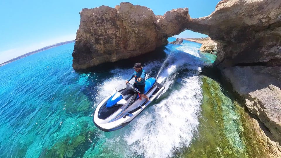 From Mellieħa: Comino, Blue Lagoon, and Gozo Jet Ski Tour - Tour Duration and Group Size