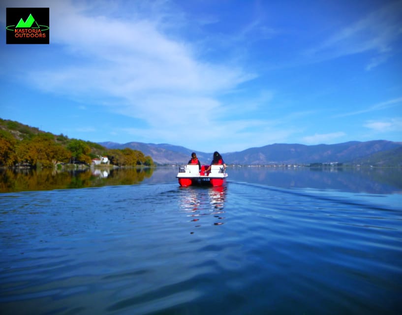 Kastoria: Pedalo on the Lake - Capturing the Moment