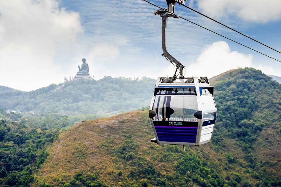 Lantau Island: Boat and NP360 Cable Car or Tai O Day Pass - Riding the Ngong Ping 360 Cable Car