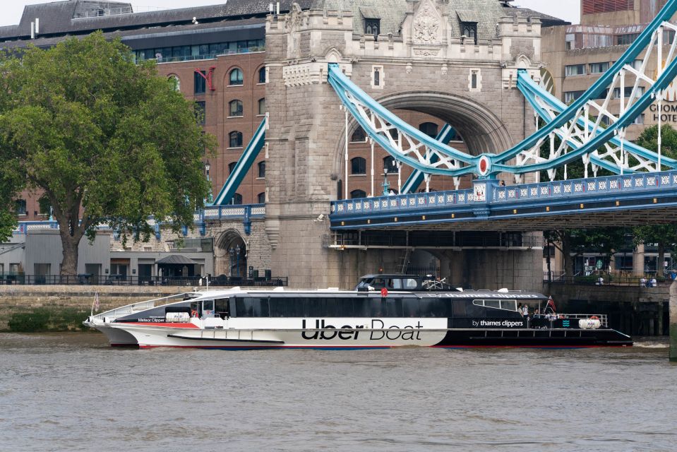 London: Uber Boat by Thames Clippers Single River Ticket - Onboard Café and Refreshments