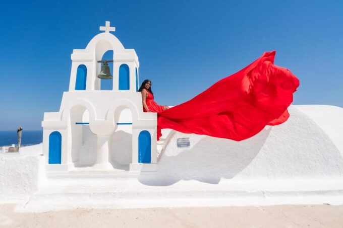 Oia: Santorini Photoshoot With Flying Dress Rental Option - Inclusions and Exclusions
