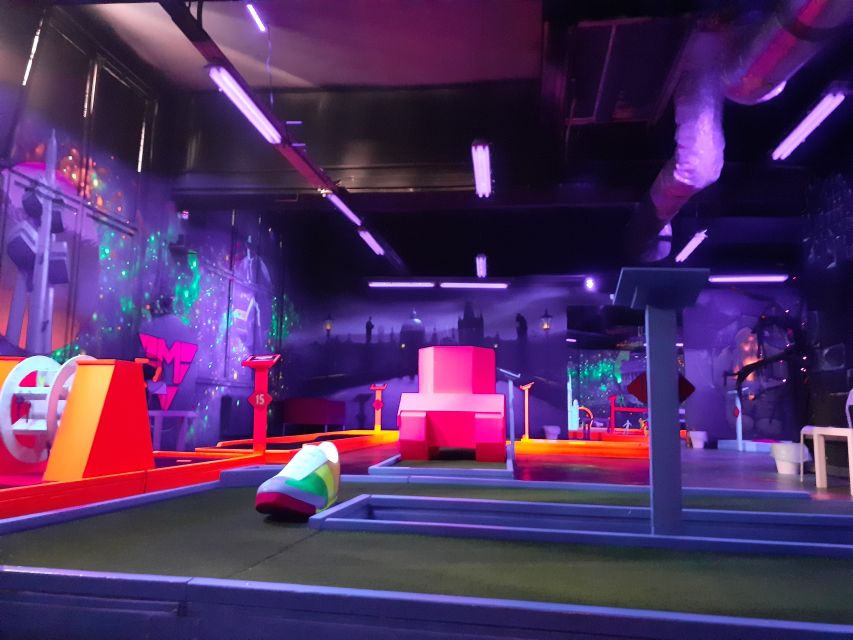 Prague: Glow Golf Mini Golf Game by UV Light - Additional Offerings