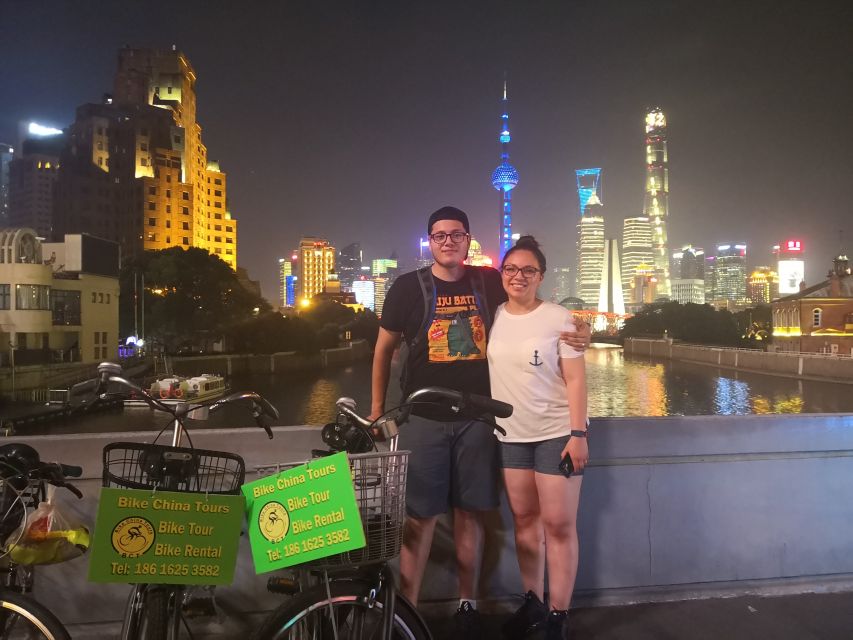 Shanghai: 4-Hour Nightlife Adventure & Tasting Bike Tour - Savoring Local Street Food