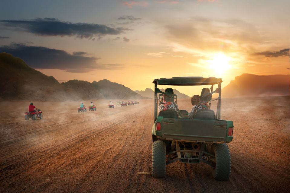 Makadi: Quad, Jeep, Camel, and Buggy Safari With BBQ Dinner - The Sum Up