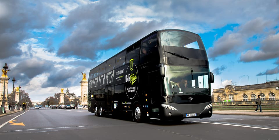 Paris Bus Toqué St Germain 3-Course Dinner W/ Champagne - Frequently Asked Questions