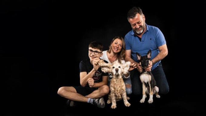 Pet Photography Studio Session With Family Portraits - Inclusive Pet Photography
