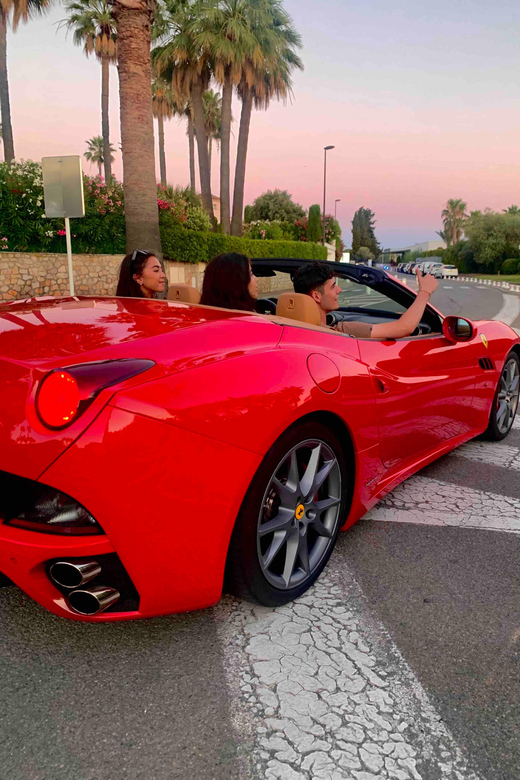 Cannes:private Ferrari Big Tour to Juan Les Pins and Antibes - Key Points