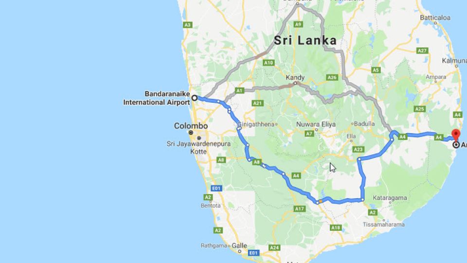 Colombo: CMB Airport to Arugam Bay City Private Transfer - Good To Know