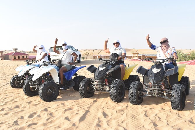 Dubai Desert 4x4 Dune Bashing, Self-Ride 30min ATV Quad, Camel Ride,Shows,Dinner - Good To Know