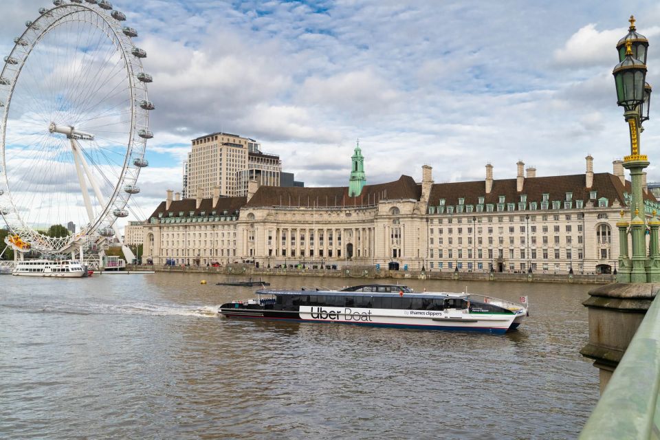 London: Uber Boat by Thames Clippers Single River Ticket - Good To Know