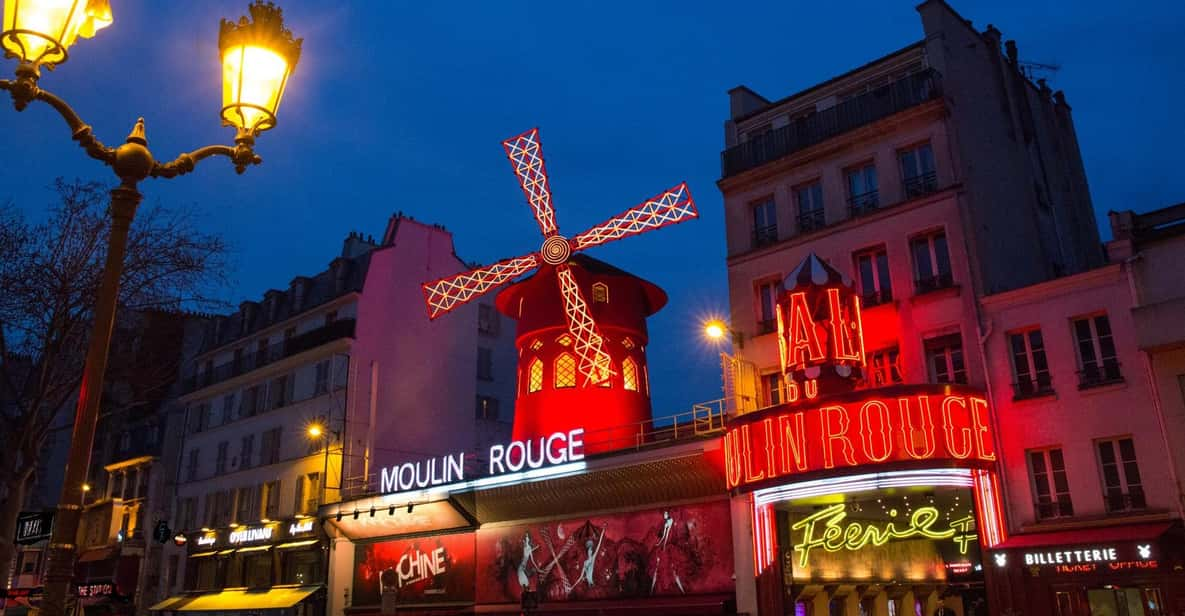 Paris: Moulin Rouge Show With Champagne and Drop-Off Service - Key Points