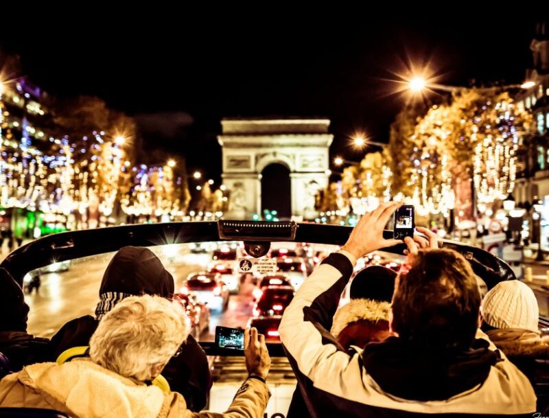 Paris: Open-Top Christmas Bus Tour - Key Points