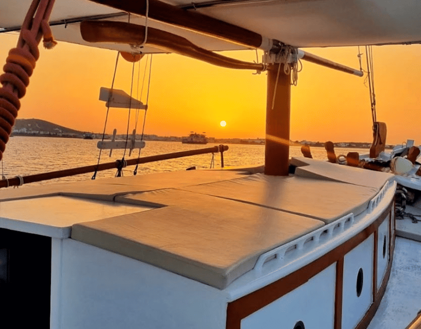 Paros: Sunset Boat Trip With Soft Drinks and Local Wine - Booking Details